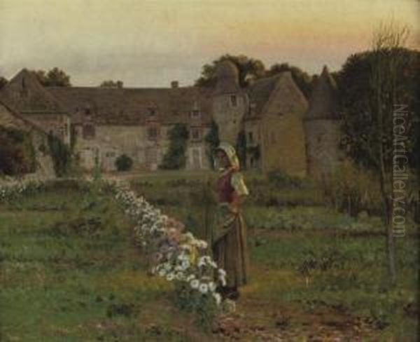 Villegiature: Environs De Troyes, Champagne Oil Painting by Jean Beauduin