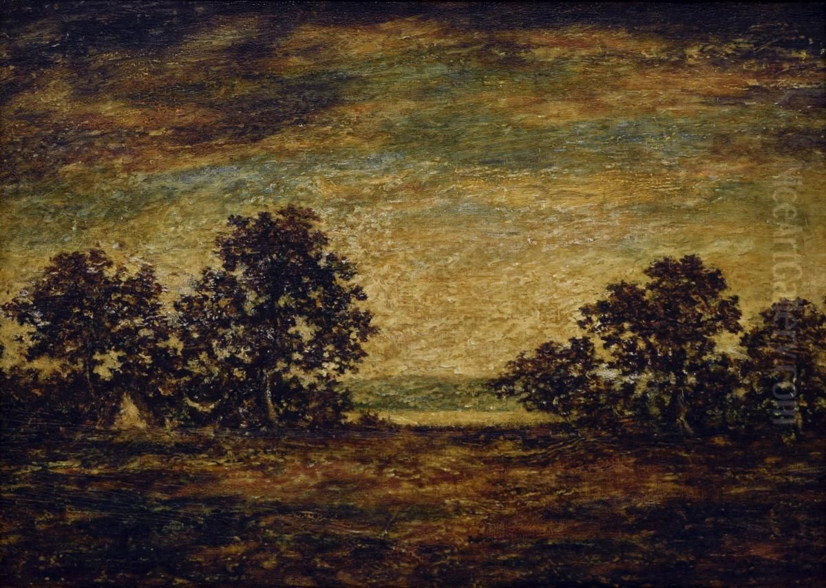 Indian Encampment Oil Painting by Ralph Albert Blakelock