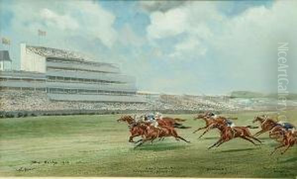 Epsom Derby Oil Painting by John Axel Beer