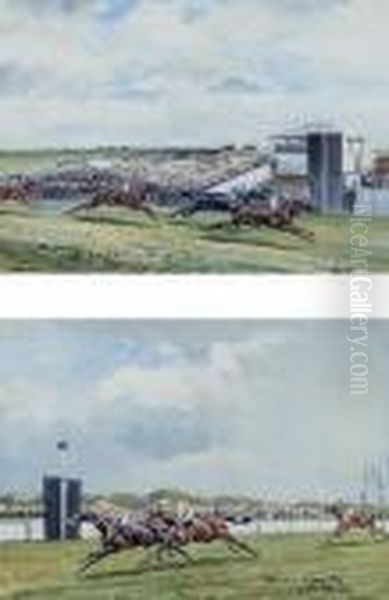 Stewards Cup Oil Painting by John Axel Beer