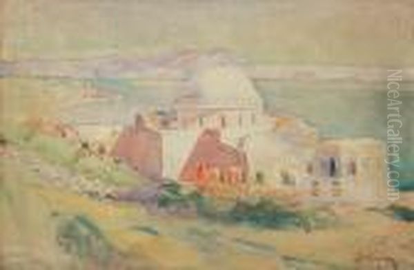 Pejzaz Orientalny Oil Painting by Adolf, Abraham Behrman