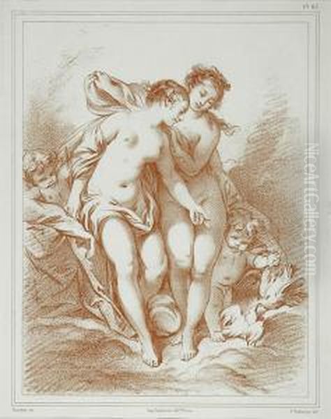 Dwie Pieknosci Oil Painting by Camille Felix Bellanger