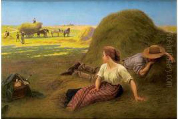 La Sieste Oil Painting by Camille Felix Bellanger