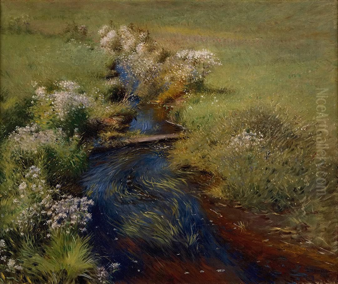Wild Asters Oil Painting by Dennis Miller Bunker