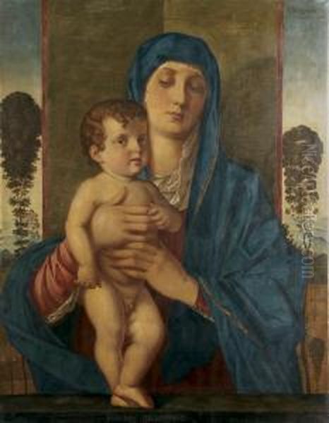 Madonna Degli Alboretti Oil Painting by Giovanni Bellini