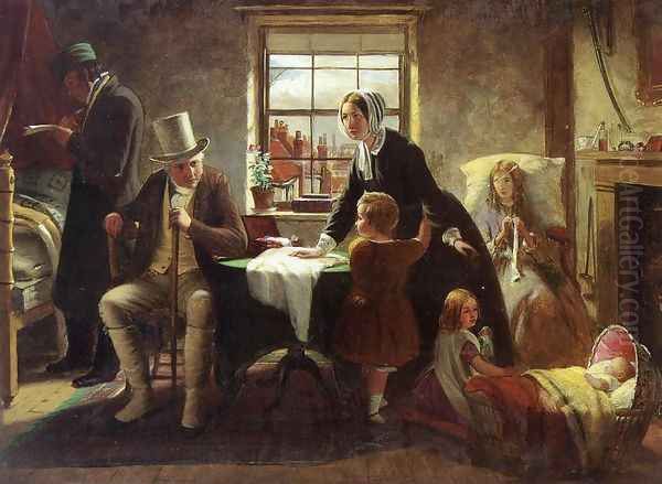 Relenting: The silence of pure innocence persuades, where speaking fails (The Winter's Tale) Oil Painting by Thomas Brooks