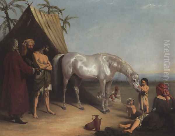 The last resource 1836 Oil Painting by Henry Barraud