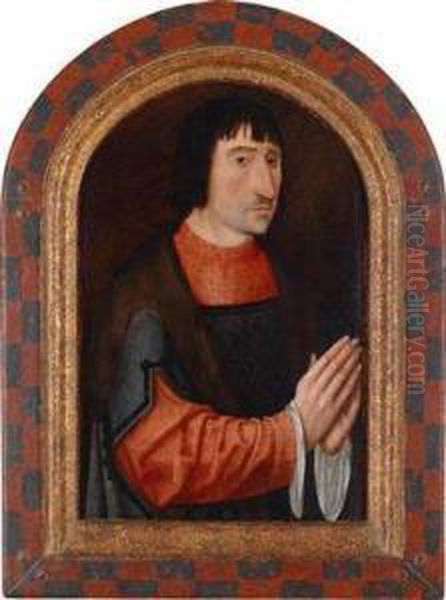 Nachfolger 
Bildnis Eines Jungeren Mannes Mit Gefaltetenhanden Oil Painting by Ambrosius Benson