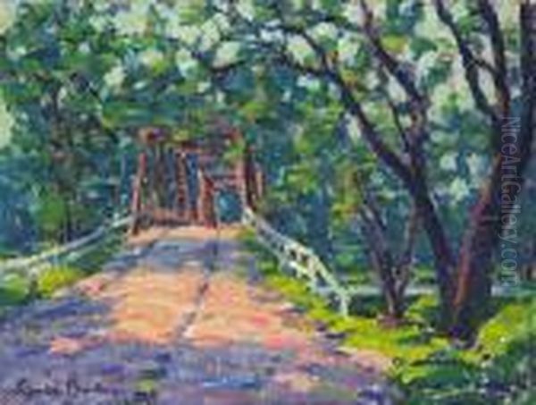 Bridge At Stony Ford Oil Painting by John William Bentley