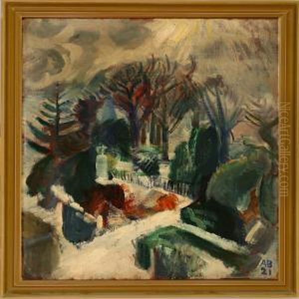 Scenery Oil Painting by Axel Bentzen