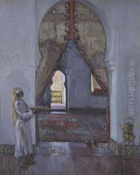 La Esclava De Tetuan Oil Painting by Mariano Bertuchi Nieto