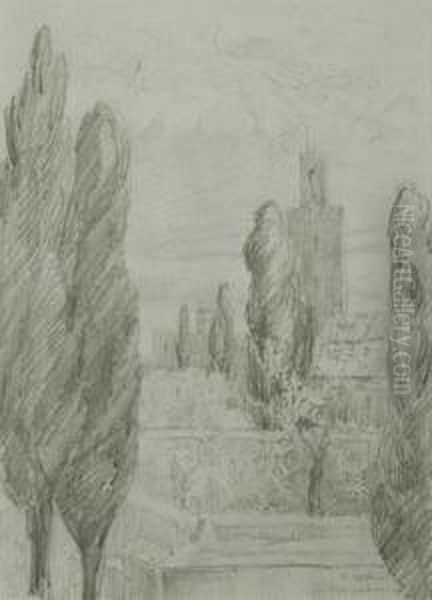 Vista De Marrakech Oil Painting by Mariano Bertuchi Nieto