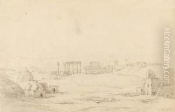 Edificaciones Arabes Y Romanas Oil Painting by Mariano Bertuchi Nieto