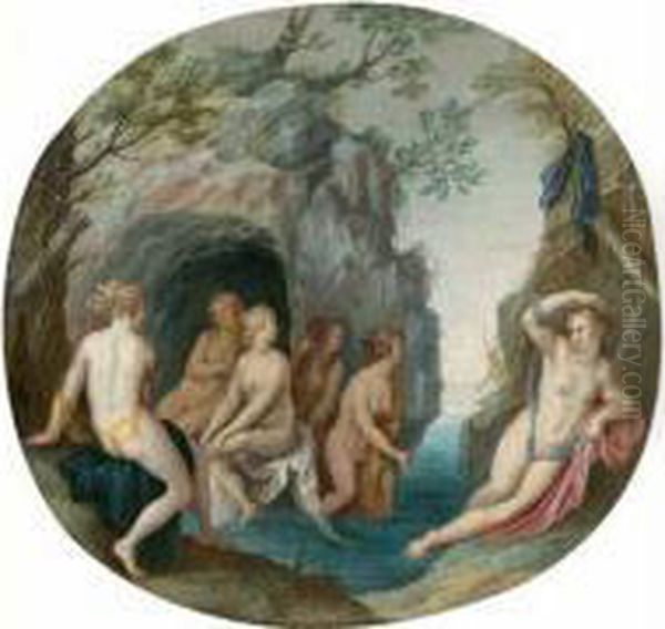 Diane Decouvrant La Grossesse De Callisto Oil Painting by Balthasar Beschey