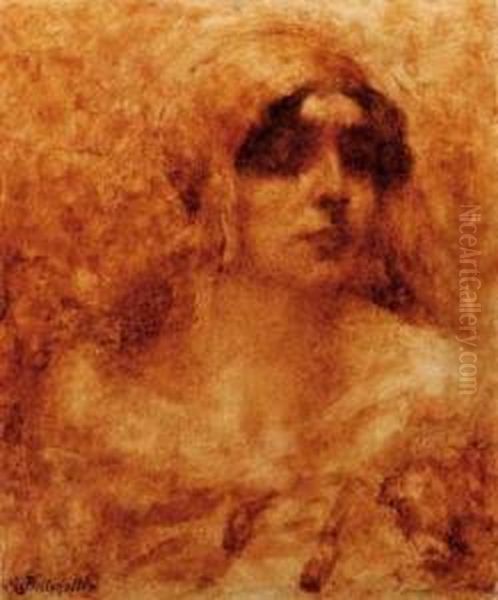 Ritratto Femminile Oil Painting by Mario Giuseppe Bettinelli