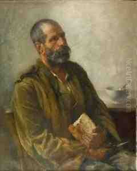 Panem Nostrum Oil Painting by Mario Giuseppe Bettinelli