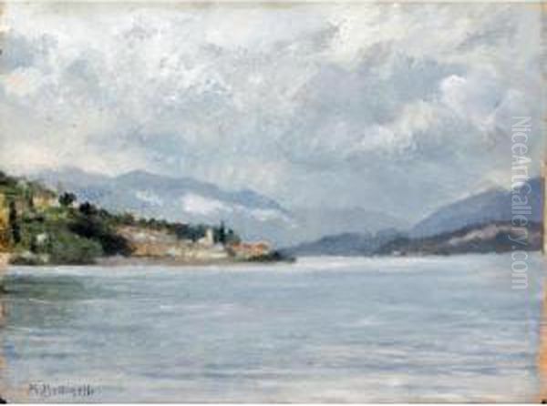 Belgirate, Lago Maggiore Oil Painting by Mario Giuseppe Bettinelli