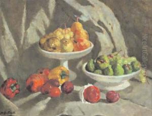 Natura Morta Oil Painting by Mario Giuseppe Bettinelli