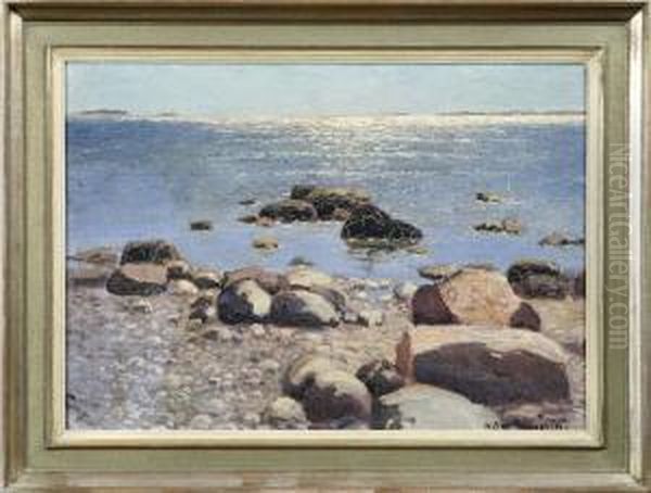 Strandmotiv Oil Painting by Artur Bianchini