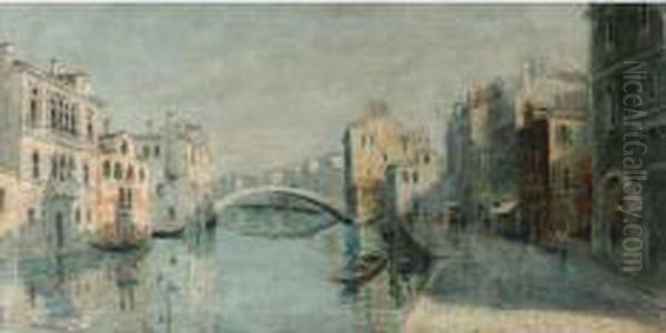 Venezia Oil Painting by Pieretto Bortoluzzi Bianco
