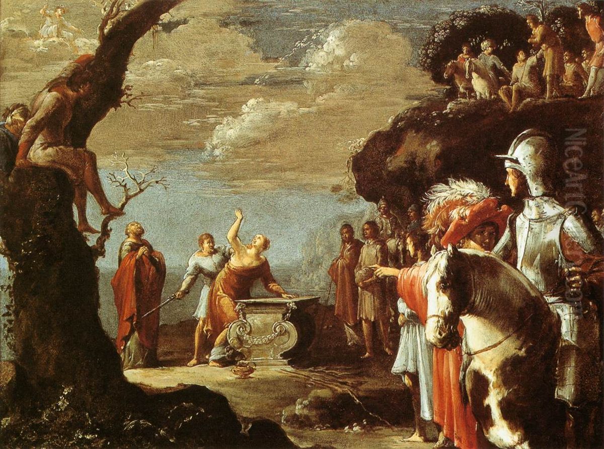 The Sacrifice of Iphigenia Oil Painting by Leonaert Bramer