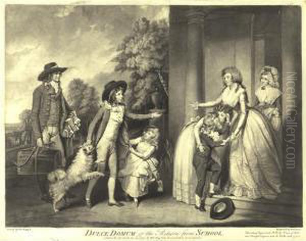 Black Monday, Or The Departure 
For School; And Dulce Domum, Or The Return From School, By John Jones Oil Painting by William Redmore Bigg