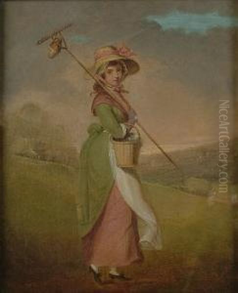 The Harvest Girl Oil Painting by William Redmore Bigg