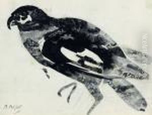 19,5 X 26 Cm Pliures, Mouillures Signe En Bas A Gauche Oil Painting by Raymond Bigot