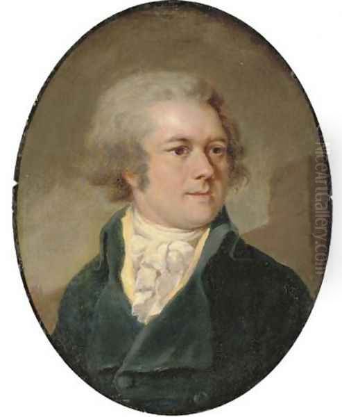 Portrait of Adam Adamovich Menelas 1832 Oil Painting by Vladimir Lukich Borovikovsky