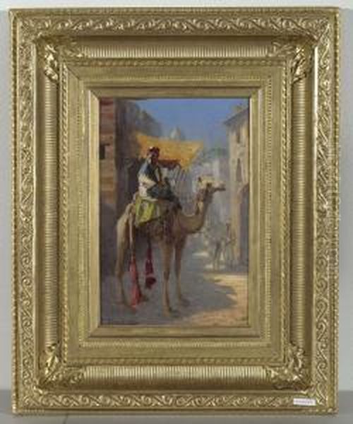 Beduine Mit Kamel. Oil Painting by Tony Binder