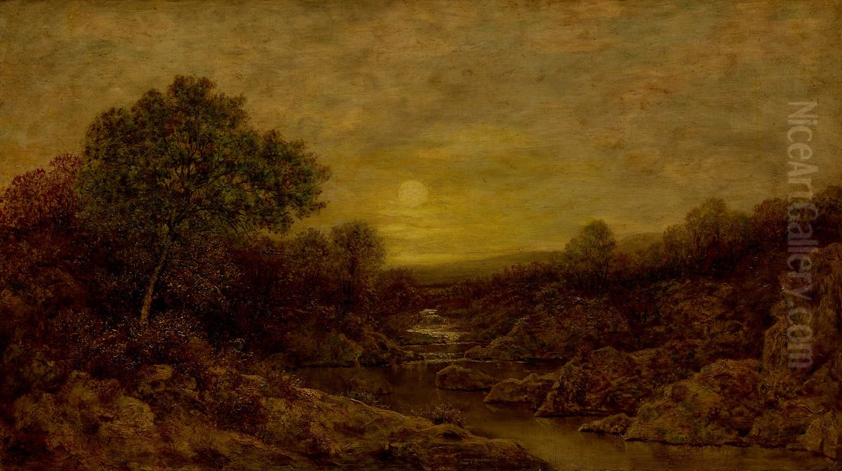 Golden Glow Oil Painting by Ralph Albert Blakelock