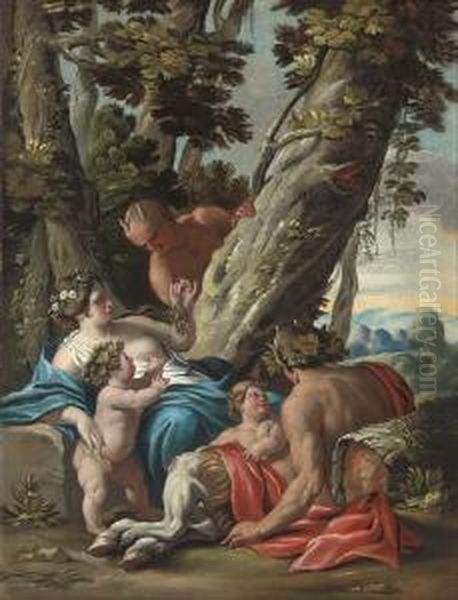 Bacchus And Ariadne Oil Painting by Jacques Blanchard