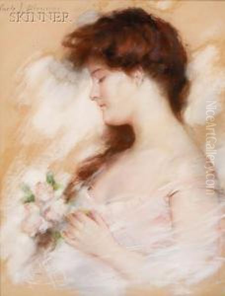 Ideal Head Oil Painting by Carle Joan Blenner