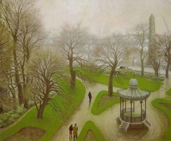 Embankment Gardens Oil Painting by Stella Bowen