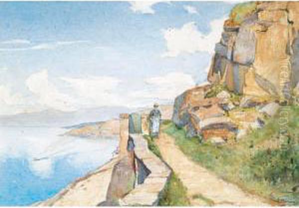 Am Genfersee Oil Painting by Francois Bocion