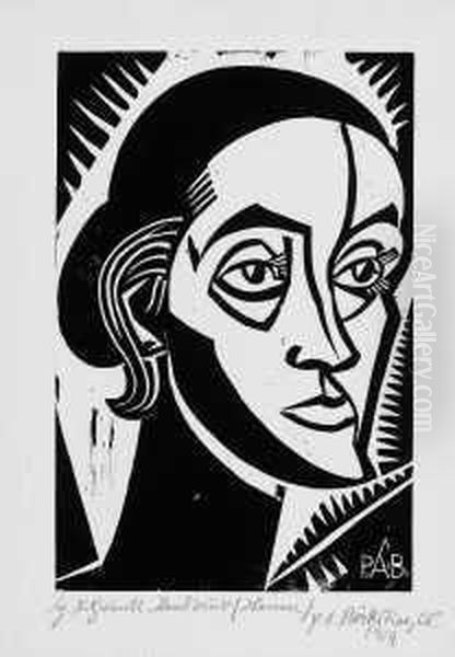 Hanna Oil Painting by Peter August Bockstiegel