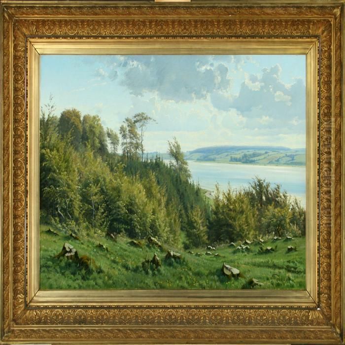 Summer Landscape Oil Painting by Johannes Boesen