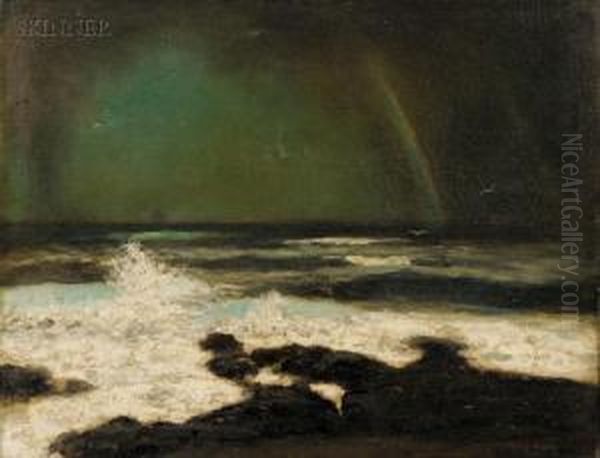 Rainbow At Sea Oil Painting by George Henry Bogert
