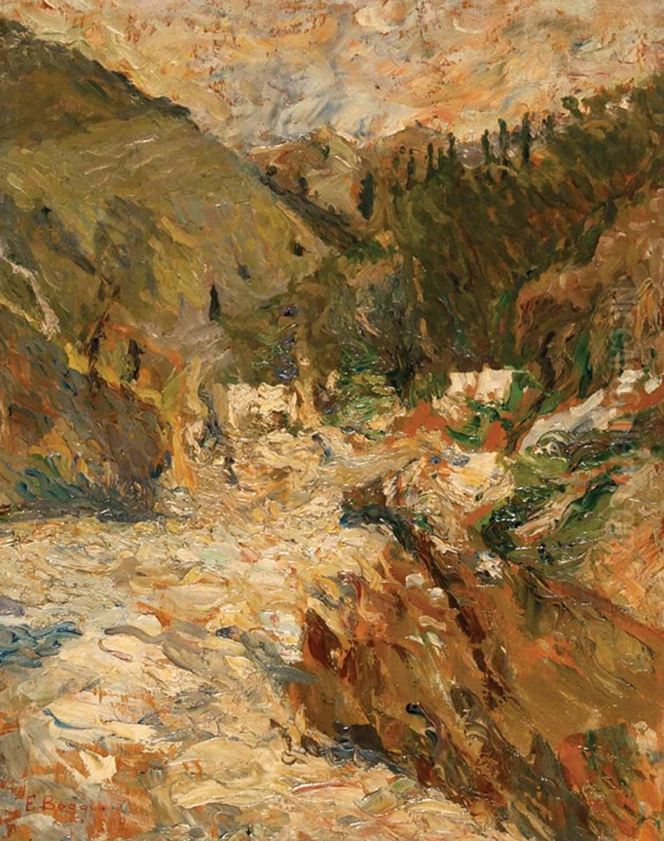 S/t Oil Painting by Emilio Boggio