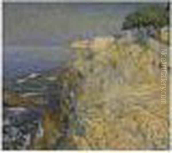 La Mer A Nervi Oil Painting by Emilio Boggio