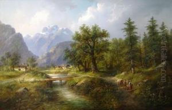 Ohne Titel Oil Painting by Eduard Boehm