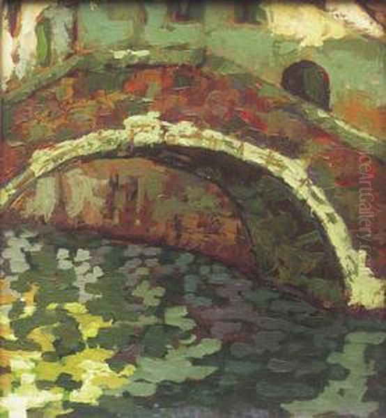 Widok Na Kamienny Most Oil Painting by Jan Bohuszewicz