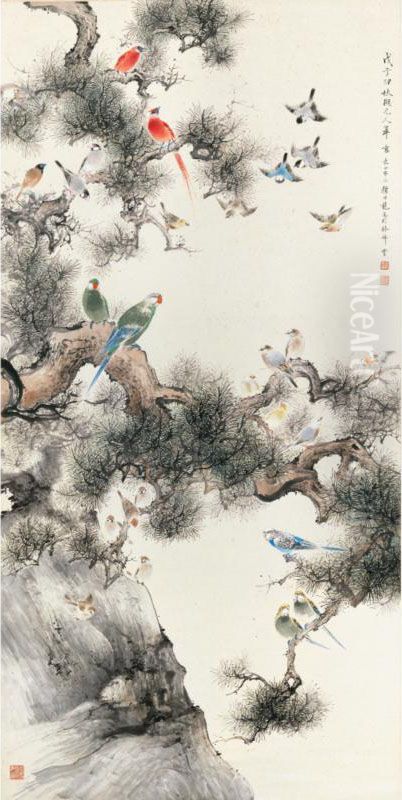 Singing In Unison Oil Painting by Yan Bolong