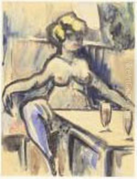 Fille Oil Painting by Leon Bonhomme