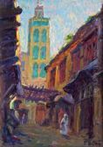 Reflets A Fes Oil Painting by Primitif Bono