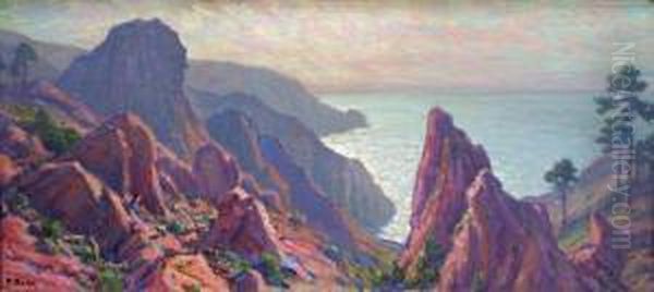 Pres De Piana, Corse Oil Painting by Primitif Bono