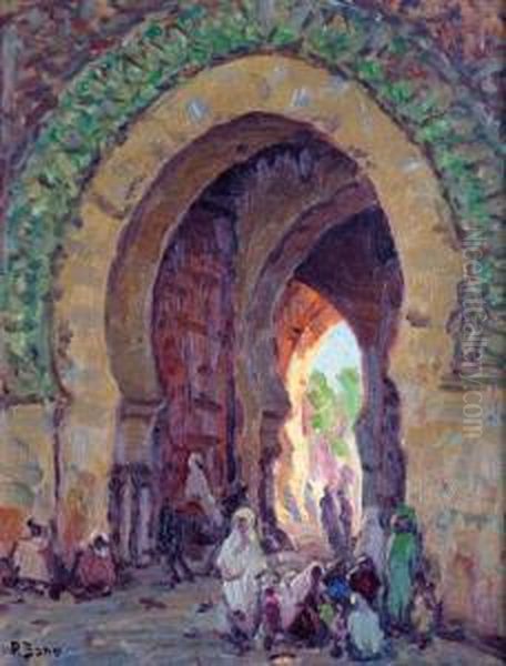 Orientaux A Bab-el-mansour Oil Painting by Primitif Bono