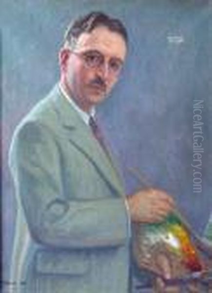 Autoportrait Oil Painting by Primitif Bono