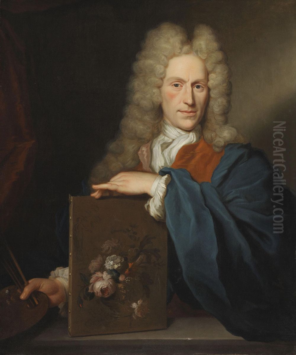 Portrait Of Jan Van Huysum Oil Painting by Arnold Boonen