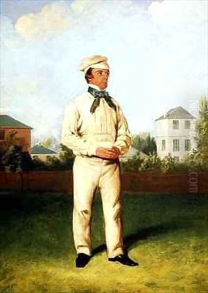 Portrait of John Wisden (1826-84) Oil Painting by William Bromley III